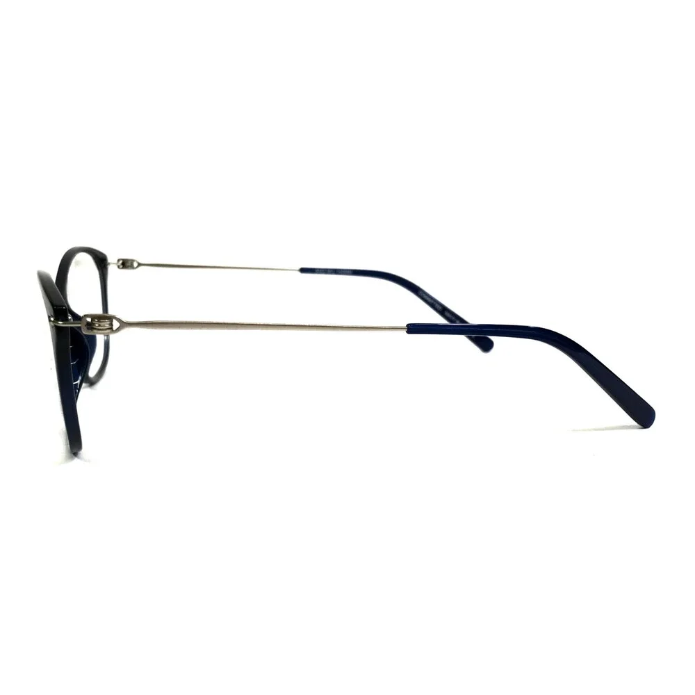Aspire Eyeglasses Frames COMMITTED NAVY BLUE Cat Eye Full Rim 51-16-140